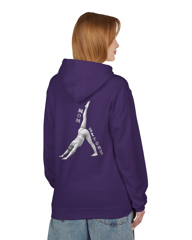 "Mom Strong Pilates" (Lighter ink on both sides) Unisex Midweight Softstyle Fleece Hoodie