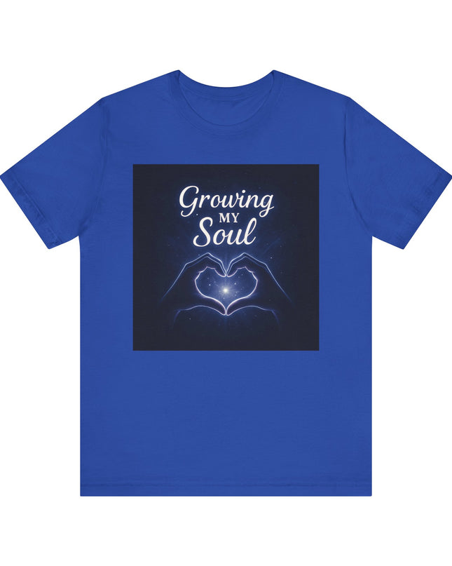 "Growing my soul, blue celestial" Unisex Jersey Short Sleeve Tee