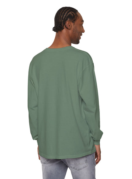 "Tides and Tall Trees" Unisex Garment-dyed Long Sleeve T-Shirt