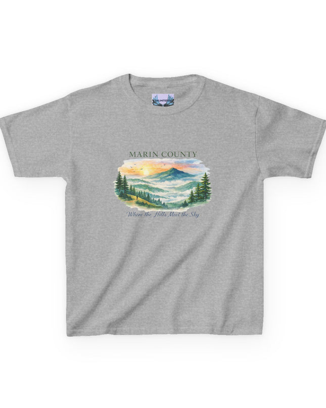 "Marin County, Where the Hills Meet the Sky" Kids Heavy Cotton Tee