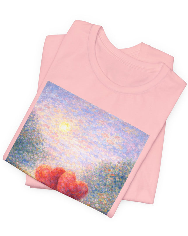 "Valentine's Day - Monet Style" Unisex Jersey Short Sleeve Tee