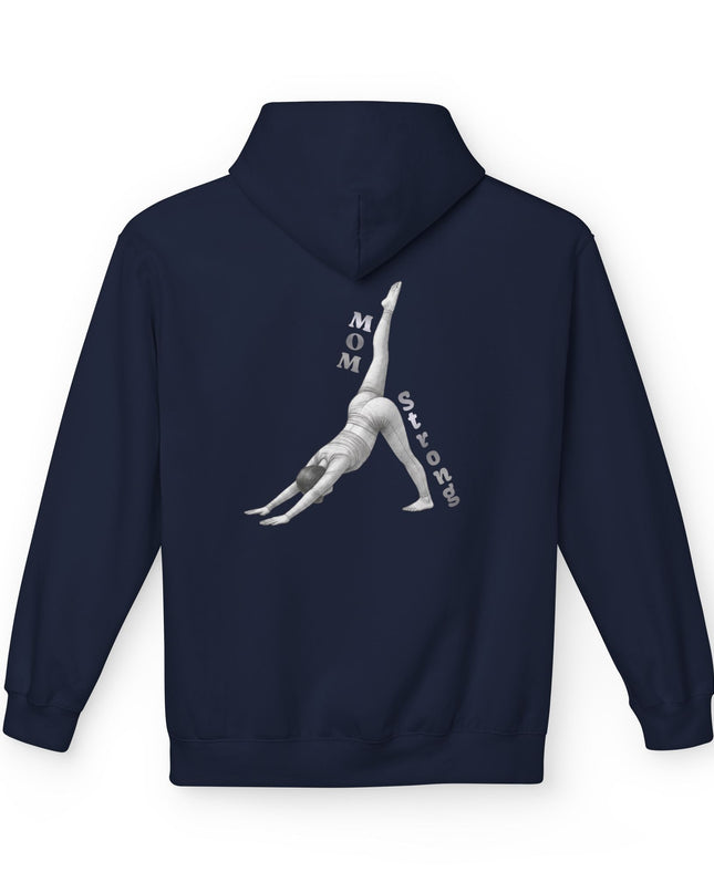 "Mom Strong Pilates" (Lighter ink on both sides) Unisex Midweight Softstyle Fleece Hoodie