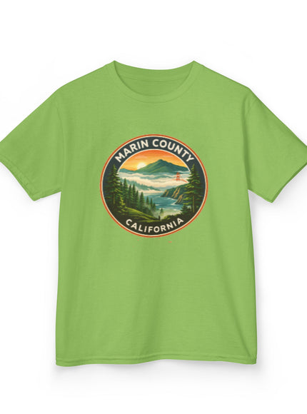 "Marin County, Above the Fog - no text" Kids Heavy Cotton Tee