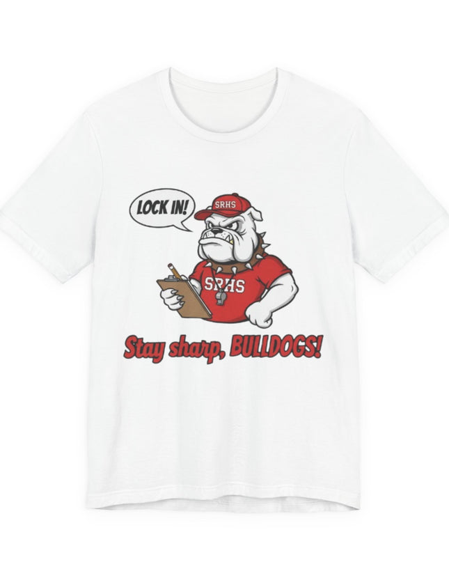 "Lock in, Stay Sharp" Unisex Jersey Short Sleeve Tee