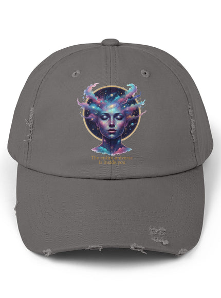 "The Universe is Inside of You" Unisex Distressed Cap