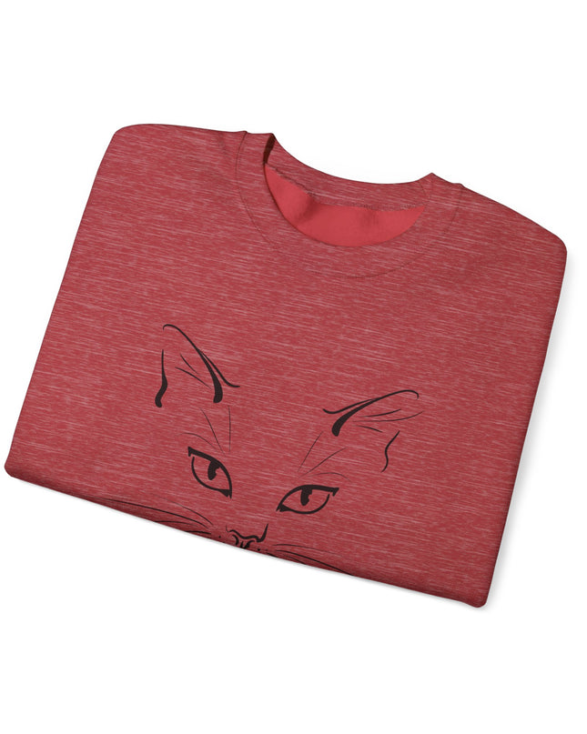 "Cat Face Sketch" Unisex Adult Sweatshirt