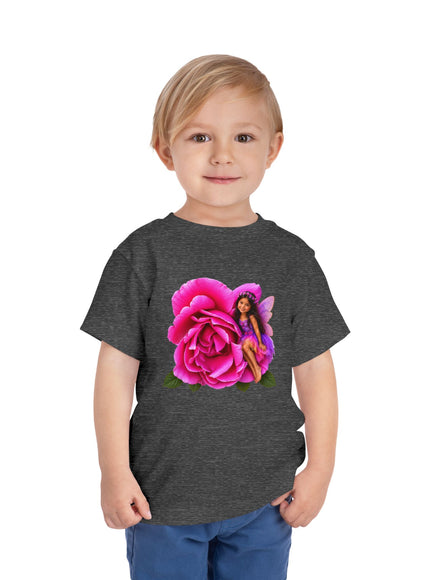 "Rose Fairy" Toddler Short Sleeve Tee
