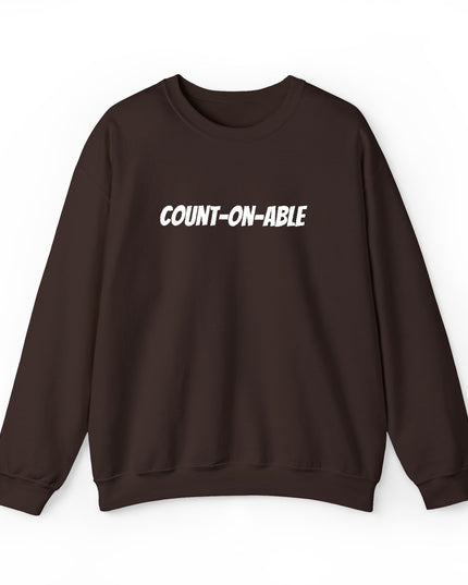 "Count-on-able" Unisex Embroidered Sweatshirt