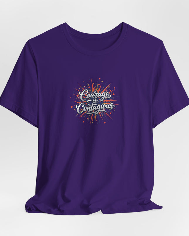 "Courage is Contagious" Unisex Jersey Short Sleeve Tee