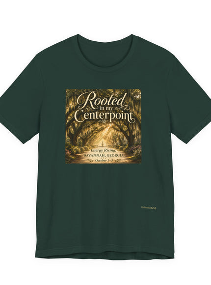"Rooted in my Centerpoint" Unisex Jersey Short Sleeve Tee