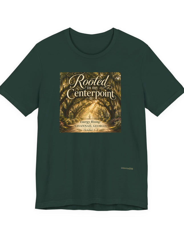 "Rooted in my Centerpoint" Unisex Jersey Short Sleeve Tee