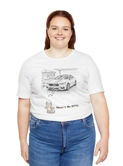 "Wasn't Me Kitty - Garage" Unisex Jersey Short Sleeve Tee