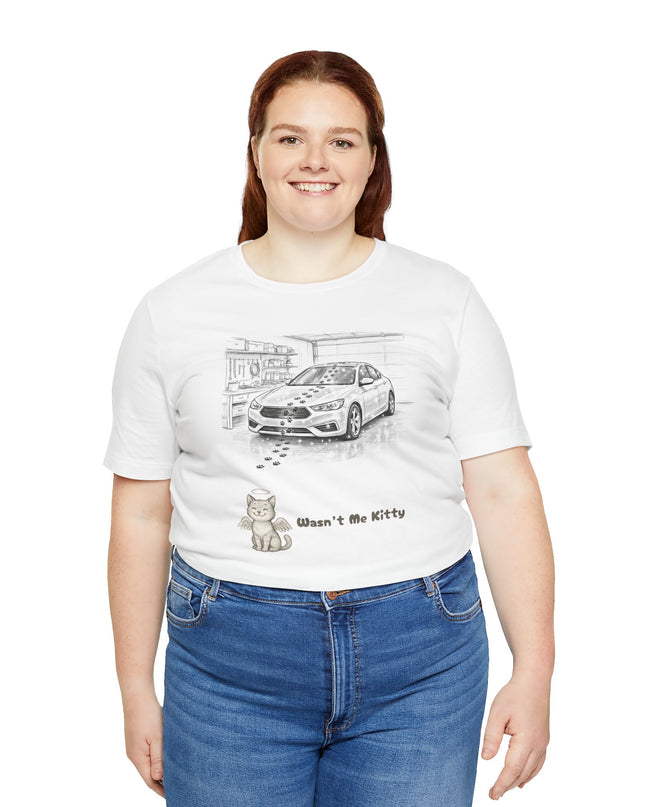 "Wasn't Me Kitty - Garage" Unisex Jersey Short Sleeve Tee