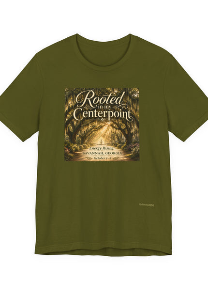 "Rooted in my Centerpoint" Unisex Jersey Short Sleeve Tee
