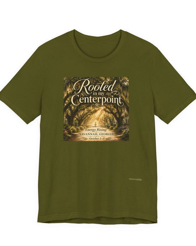 "Rooted in my Centerpoint" Unisex Jersey Short Sleeve Tee