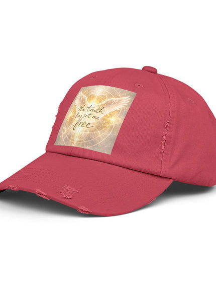 "The Truth Will Set You Free" Unisex Distressed Cap