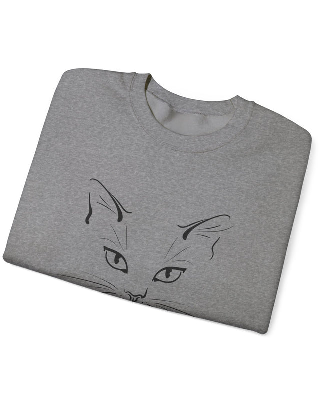 "Cat Face Sketch" Unisex Adult Sweatshirt