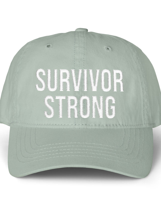 "Survivor Strong" Women's Pigment-Dyed Cap with Fashion Undervisor (Embroidery)