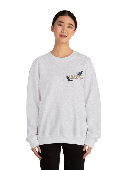 "Alaska" (Ink front and back) Unisex Heavy Blend Crewneck Sweatshirt