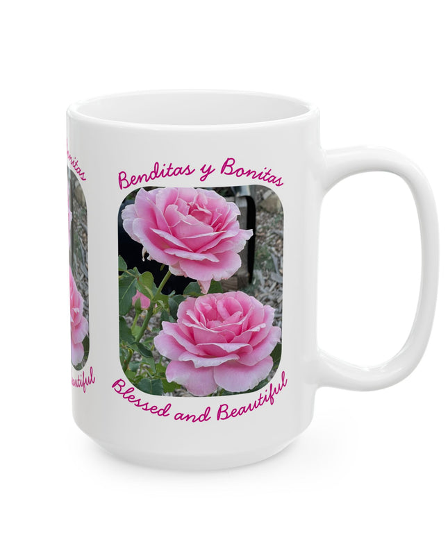 "Blessed and Beautiful" Ceramic Mug, (11oz, 15oz)