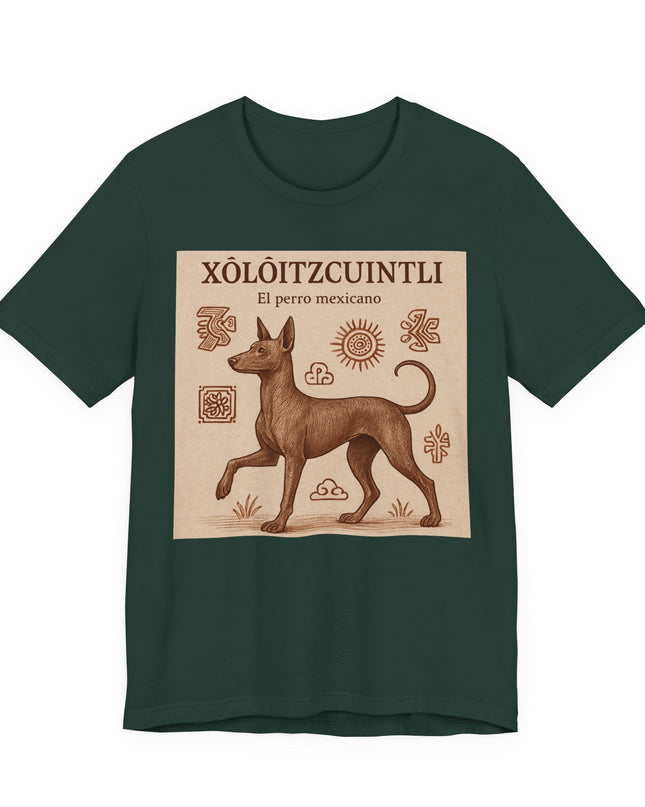 "Xoloitzcuintli - el perro mexicano" Unisex Jersey Short Sleeve Tee