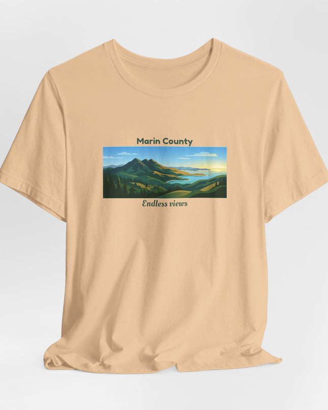 "Marin County - Endless Views" Unisex Jersey Short Sleeve Tee