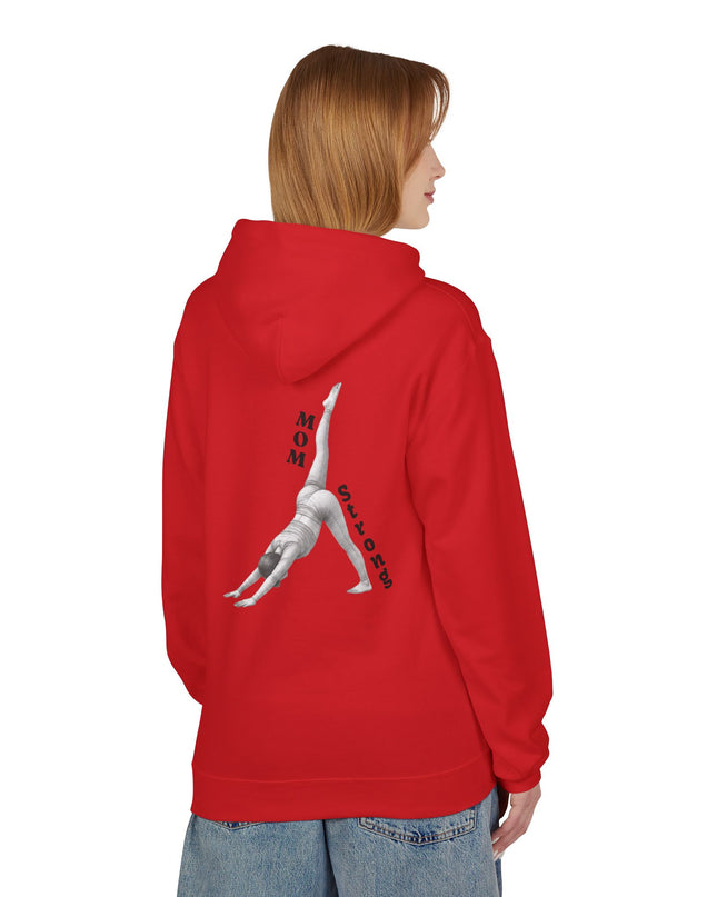 "Mom Strong Pilates" (Darker ink on both sides) Unisex Midweight Softstyle Fleece Hoodie