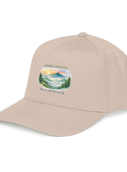 "Marin County, Where the Hills Meet the Sky" Mid Profile Baseball Cap
