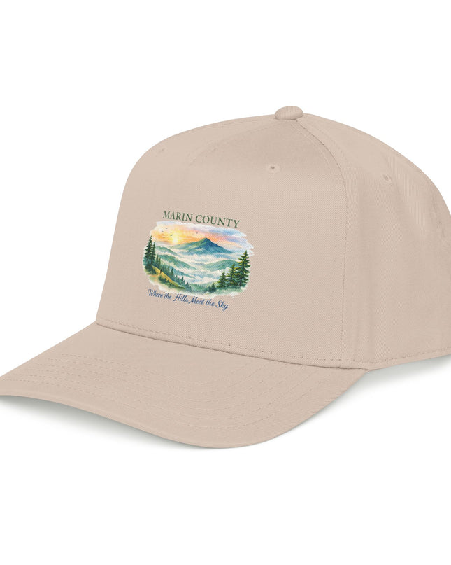 "Marin County, Where the Hills Meet the Sky" Mid Profile Baseball Cap