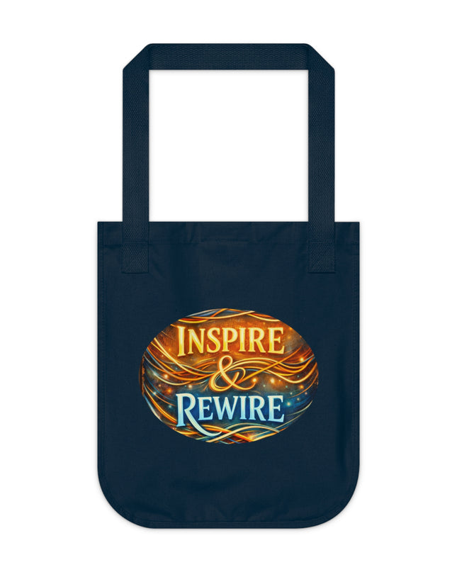 "Inspire and Rewire" Organic Canvas Tote Bag