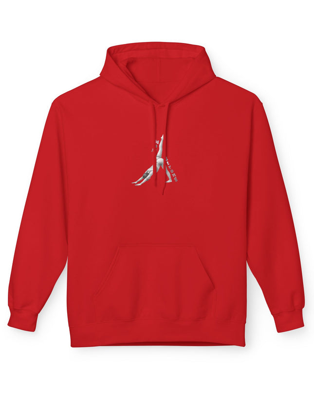 "Mom Strong Pilates" (Lighter ink on both sides) Unisex Midweight Softstyle Fleece Hoodie