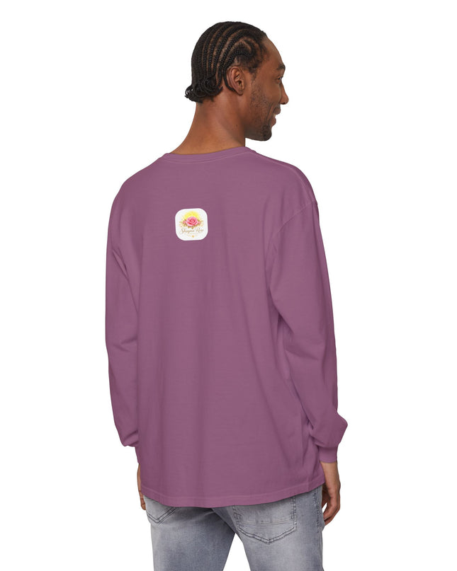 "Happy Valentine's Day" Unisex Garment-dyed Long Sleeve T-Shirt