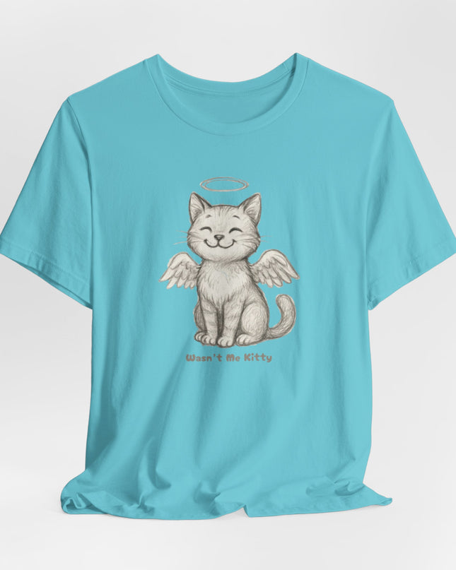 "Wasn't Me Kitty" Unisex Jersey Short Sleeve Tee
