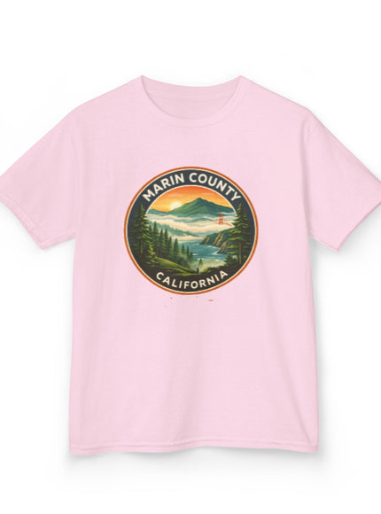 "Marin County, Above the Fog - no text" Kids Heavy Cotton Tee