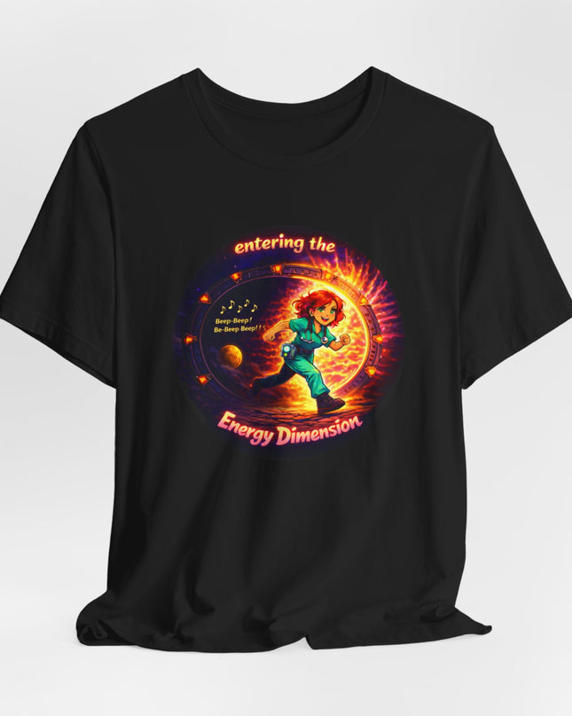 "Entering the Energy Dimension" Unisex Jersey Short Sleeve Tee