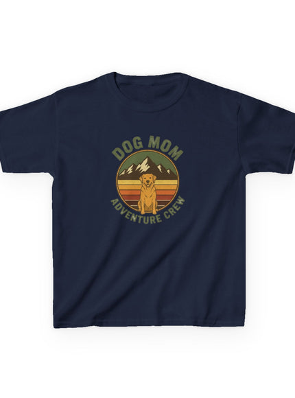 "Dog Mom Adventure Crew" Kids Heavy Cotton Tee