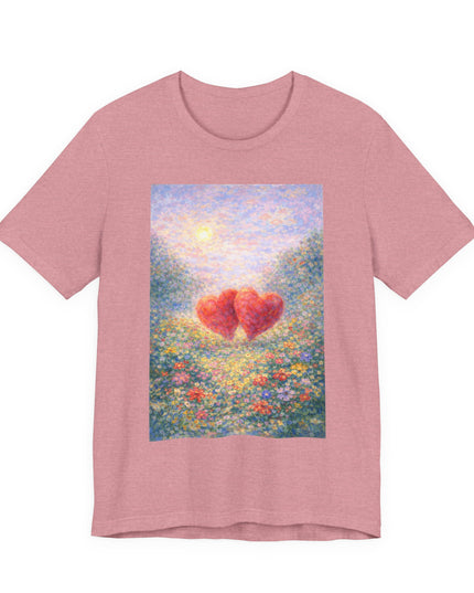 "Valentine's Day - Monet Style" Unisex Jersey Short Sleeve Tee