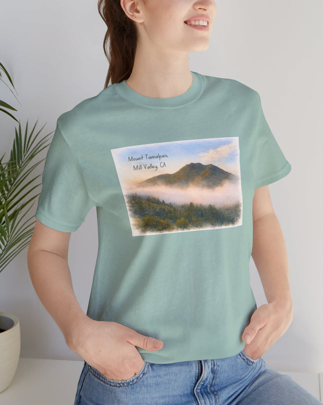 "Mount Tamalpais, Mill Valley, California" Unisex Jersey Short Sleeve Tee