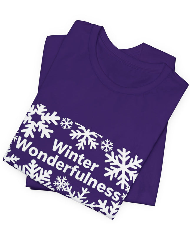 "Winter Wonderfulness" Unisex Jersey Short Sleeve Tee