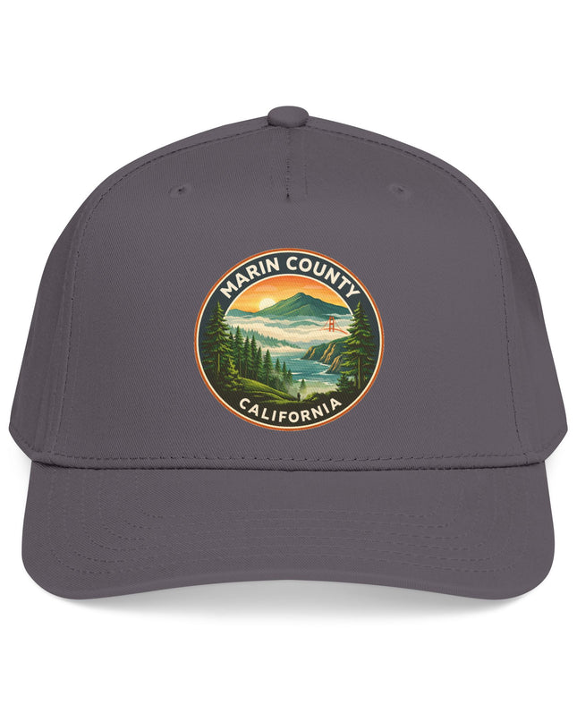 "Marin County, Above the Fog" Mid Profile Baseball Cap