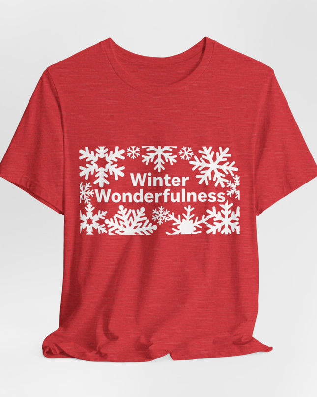 "Winter Wonderfulness" Unisex Jersey Short Sleeve Tee