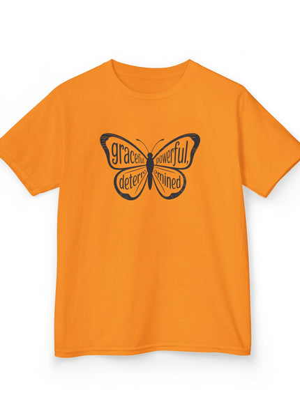 "Butterfly With Words" Kids Heavy Cotton Tee