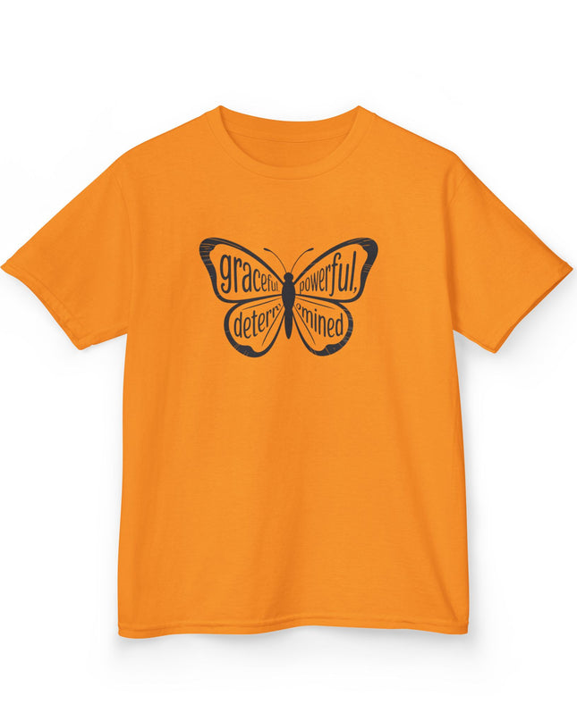 "Butterfly With Words" Kids Heavy Cotton Tee