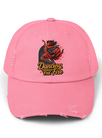 "Dancing Through the Fire" Unisex Distressed Cap