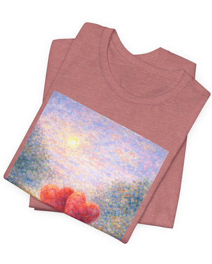 "Valentine's Day - Monet Style" Unisex Jersey Short Sleeve Tee