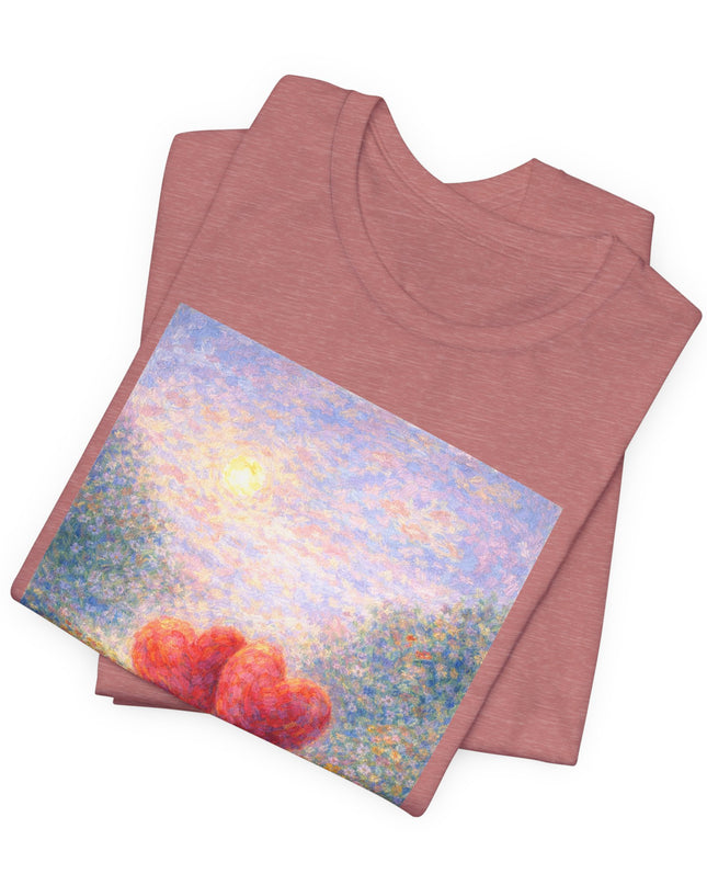 "Valentine's Day - Monet Style" Unisex Jersey Short Sleeve Tee