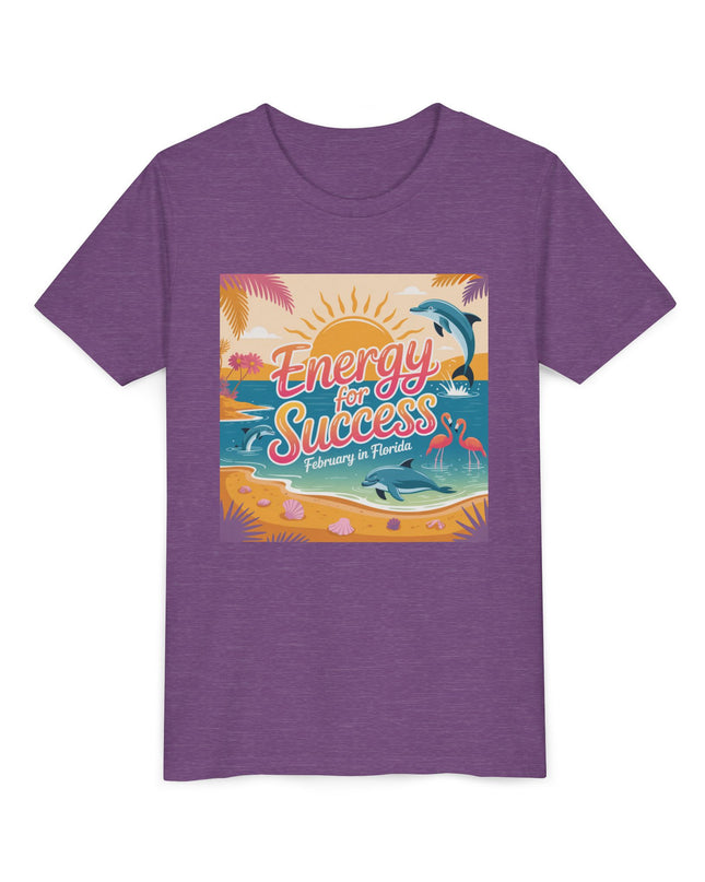"February in Florida, Energy for Success" Youth Short Sleeve Tee