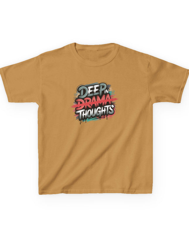 "Deep in Drama Thoughts" Kids Heavy Cotton Tee
