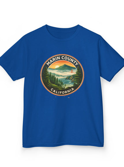 "Marin County, Above the Fog - no text" Kids Heavy Cotton Tee