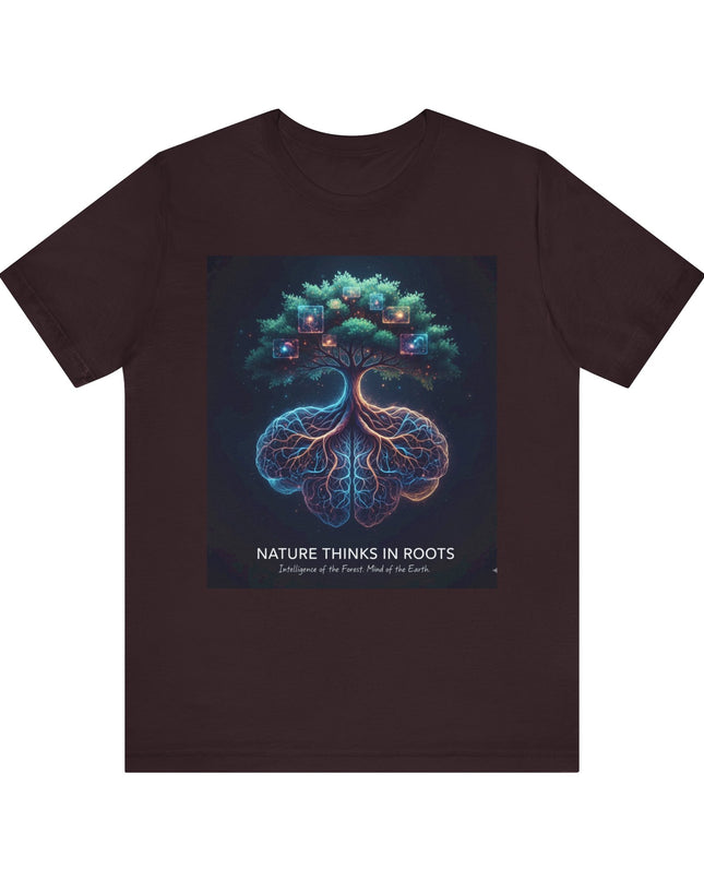 "Nature thinks in roots" Unisex Jersey Short Sleeve Tee